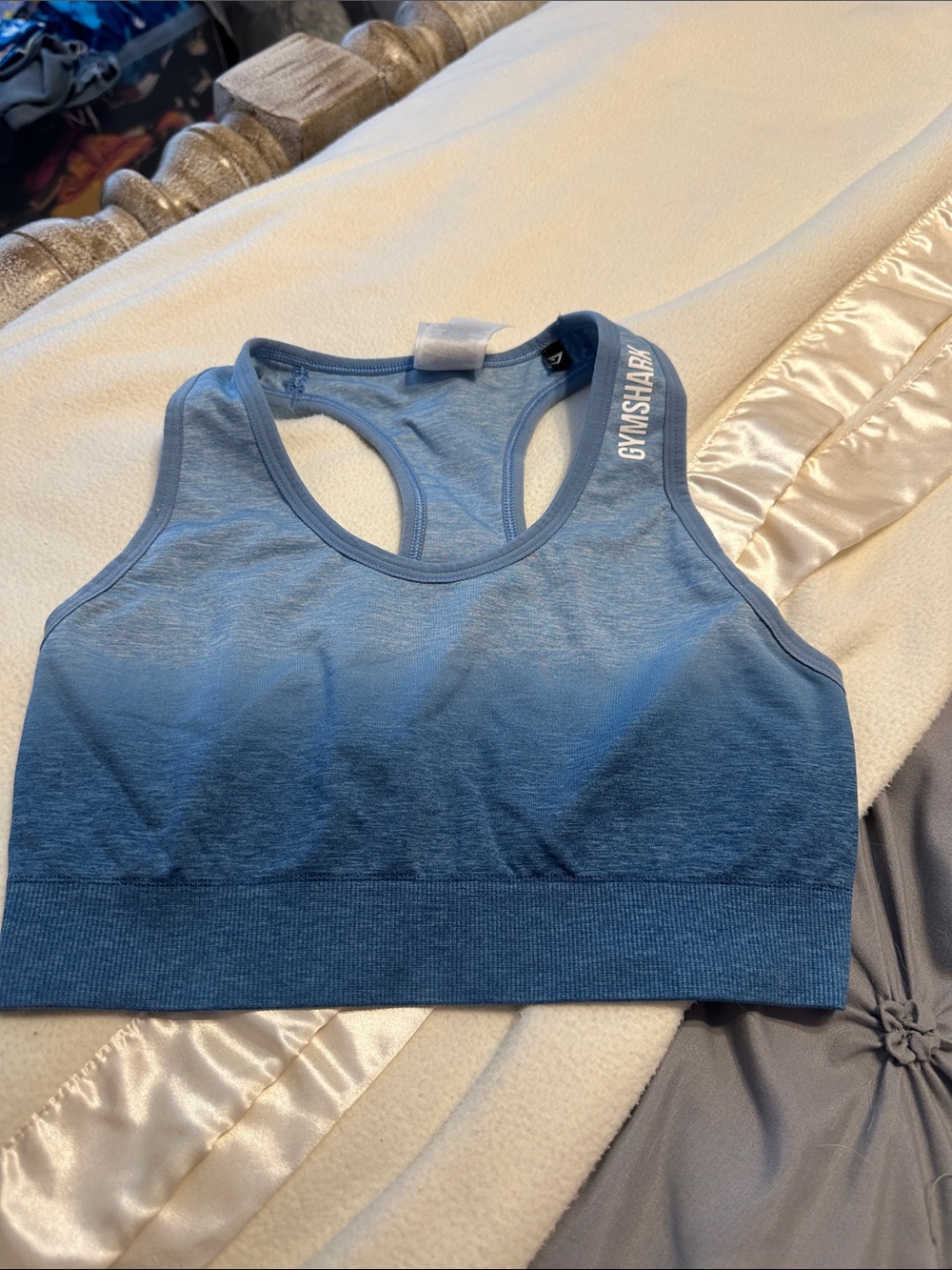 Gymshark Blue Ombre Racerback Sports Bra
